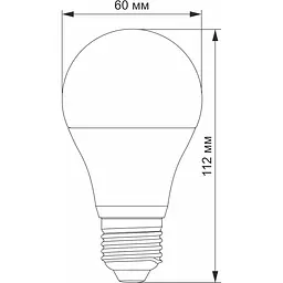 Лампа світлодіодна Videx Дімерна A60eD 10W E27 4100K (VL-A60eD-10274) - мініатюра 3