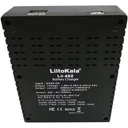 Зарядний пристрій LiitoKala Lii-402 на 4 акумулятори AA, AAA, Li-Ion, LiFePO4 з Power Bank - мініатюра 4