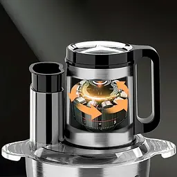 Багатофункціональний блендер подрібнювач Sokany SK-06020, 6в1 чаша 5л 1000Вт Сталь - мініатюра 4