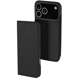 Чохол-книжка Dux Ducis з кишенею для візиток для Apple iPhone 17 Pro Max (6.9) Чорний