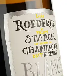 Шампанське Louis Roederer Nature Brut Philippe Starck Vintage 2012 DeLuxe, біле, брют, 12%, 0,75 л (1003129) - мініатюра 4