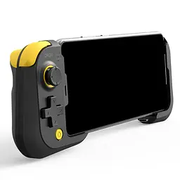 Геймпад iPega PG-9211B з підтримкою Android/IOS чорно-жовтий у комплекті з кейсом на карабіні - мініатюра 5