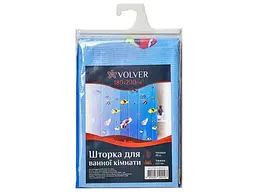 Штора для ванної VOLVER 180x200см Caribbean (комплект) ПЕВА арт.51401
