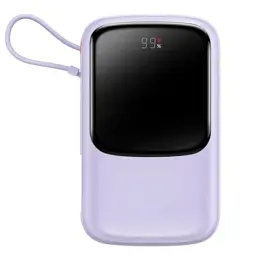 Портативна батарея Baseus Qpow Digital Display 10000 mAh 15W Type-C Edition 2022 Edition PPQD050005 Purple