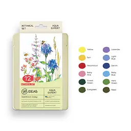 Набір олівців акварельних 99IDEAS "Aqua Expert" 12 кольорів, Botanical Set, металева коробка, 99AE-12BOT - мініатюра 3