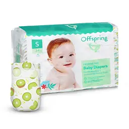 Підгузки Offspring Hairykiwi розмір S 3-6 кг 48 шт (DP-OI-FAT-S48P-HKW)