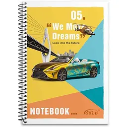 Блокнот GOLD BRISK спір.ф-А6 80арк.бічна СБВ-14 №6771