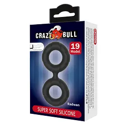 Ерекційне кільце Crazy Bull Radwan 10 см чорний - мініатюра 6