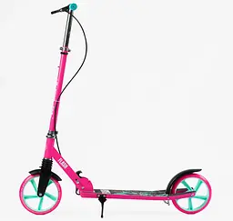 Самокат Best Scooter 88-102х54х12.5 см Чорно-рожевий 000283572 - мініатюра 3