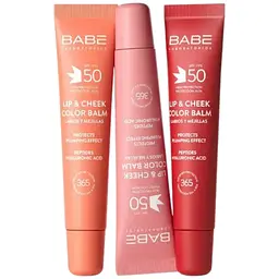 Бальзам-тінт для губ та щік Babe Laboratorios Red SPF 50 20 мл - мініатюра 2