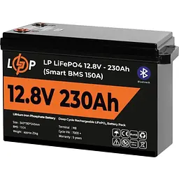 Акумулятор LogicPower LiFePO4 Smart BT 12V 12.8V/230Ah/2944Wh Smart BMS 150А [20199] [109293]