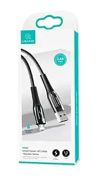 Кабель Usams US-SJ469 USB - Lightning (M/M), 1.2 м, Черный (SJ469USB01)