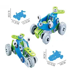 Конструктор Build&Play 2 в 1 Гоночні машини HANYE J-7726, 52 елементи