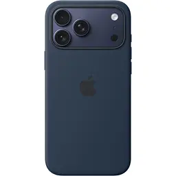 Чохол Silicone Case with Button, Animation & MagSafe для Apple iPhone 17 Pro Max Midnight AAA [153247]