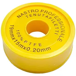 Фум стрічка тефлонова Super Clear 19 x 0.2мм x 15м