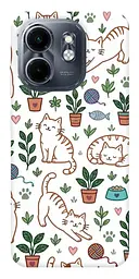 TPU чохол Demsky Cats pattern для Infinix Smart 9 4G / Hot 50i