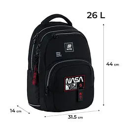 Рюкзак Kite Education teens Nasa 1 відділення 1 кишеня №NS25-903L - мініатюра 2