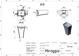 Умивальник Miraggio Sunny 0001249, Білий - мініатюра 9