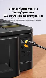 Кабель для принтера UGREEN US135 USB 2.0 USB-A - USB-B 1,5 м чорний (10350) - мініатюра 4