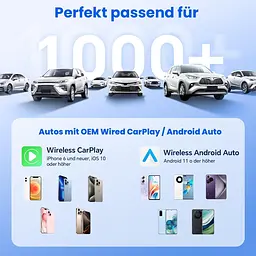 Автомобільний бездротовий адаптер 2в1 для Apple CarPlay та Android Auto - мініатюра 4