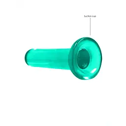 Фалоімітатор Realrock Crystal Clear Dildo 5.3", 13.5 см (зелений) - мініатюра 2
