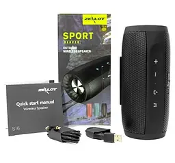Бездротова Bluetooth колонка Zealot S16 стереозвук HiFi (Бірюзовий) - мініатюра 5