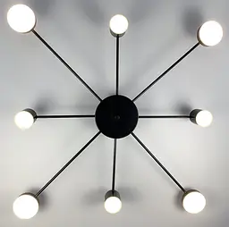 Стельовий LED світильник чорного кольору Line.F DE 34/8 BK