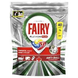 Таблетки для посудомийних машин Fairy Platinum Plus All in One Lemon 40 шт. (8001090952226) - мініатюра 2
