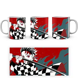 Кухоль GeekLand Kimetsu no Yaiba Клинок, який знищує демонів Танджиро KY 002.10 330 мл білий - мініатюра 4