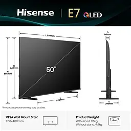 LED-телевізор Hisense 50E7Q - мініатюра 3