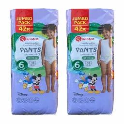 Дитячі підгузники - трусики Kruidvat Розмір 6 Extra Large (16-26 кг), 84 шт JUMBO PACK