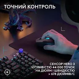 Мышь Logitech G305 X Superlight Wireless Gaming Mouse Black (910-007739) - миниатюра 5