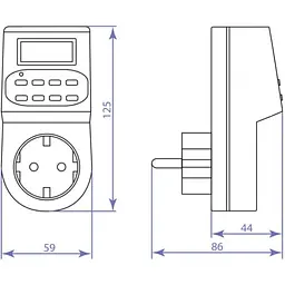 Розетка з таймером Feron TM22 (23205) - мініатюра 5