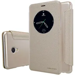 Чохол-книжка Nillkin Sparkle case Meizu M3e Gold - мініатюра 2
