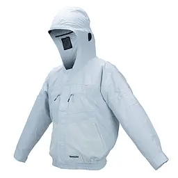 Куртка з капюшоном акумуляторна з вентиляцією Makita DFJ207ZXL (LXT, CXT, без акумуляторів та зарядного пристрою)