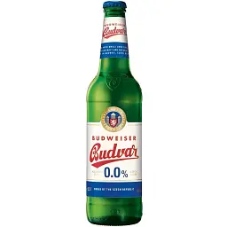 Пиво безалкогольне Budweiser Budvar світле, 0.5%, 0.33 л