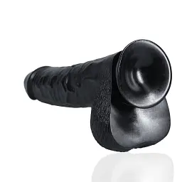 Фалоімітатор RealRock Extra Long with Balls 13", 33 см (чорний) - мініатюра 2