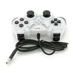Геймпад джойстик Microkingdom 8600 DoubleShock USB White - мініатюра 3