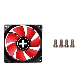 Вентилятор для корпуса 80mm Xilence XPF80.R black/red, Retail Box - мініатюра 7