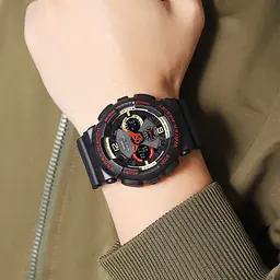 Чоловічий наручний годинник 2118BKRD Black-Red Skmei acs0030266 - мініатюра 4
