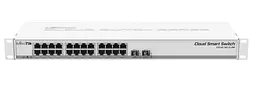 Комутатор Mikrotik CSS326-24G-2S+RM (24x1G, 2xSFP+, SwOS)