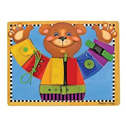 Розвиваюча іграшка Melissa & Doug Дерев’яна дошка з застібками (SM93464/6075184)