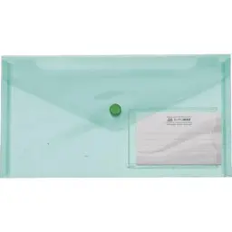Папка - конверт Buromax DL (240x130мм) TRAVEL, green (BM.3938-04)
