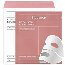 Маска гідрогелева нічна з колагеном Bio-Collagen Real Deep Mask Biodance 1 шт - мініатюра 1
