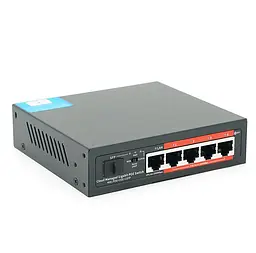POE-комутатор YOSO YO-204-52 4xPOE 1000 Мбіт + 2xUP-Link 1000 Мбіт + 1xSFP, 52 В/52 Вт, APP-Amitres