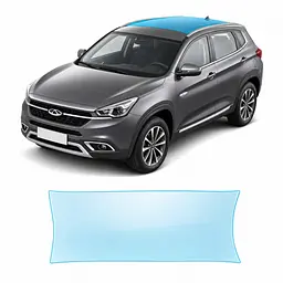 Антигравійна захисна бронеплівка за лекалами для Chery Tiggo 7 I 2016-2020 - зона даху