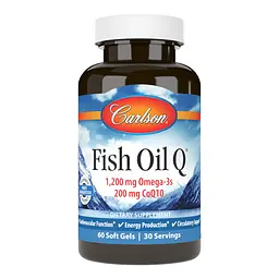 Жирні кислоти Carlson Labs Fish Oil Q, 60 капсул