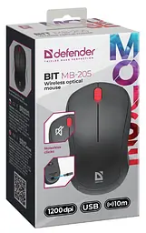 Миша Defender Bit MB-205 Wireless чорний (52205) (6918402) - мініатюра 5