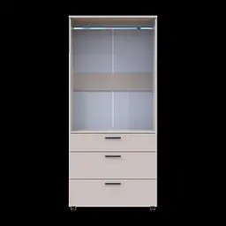 Шафа для одягу Doros Торн Кашемір 2 ДСП/3Ш (штанга) 90х51.6х200 (44900449) - мініатюра 10