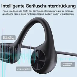 Навушники для плавання, навушники Bone Sound Bluetooth 5.4, IPX8 водонепроникний, спортивні навушники 32G пам'ять, підводні - мініатюра 3